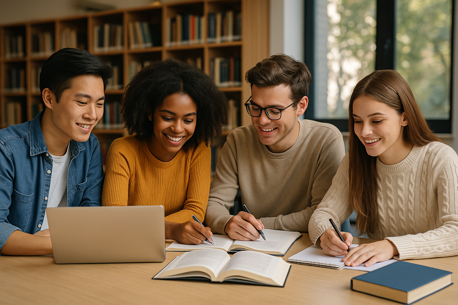 International students studying in China